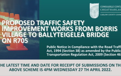 Proposed Traffic Safety Improvement Works on R705 Borris to Ballyteigelea Bridge