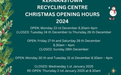 KERNANSTOWN RECYCLING CENTRE CHRISTMAS OPENING HOURS 2024