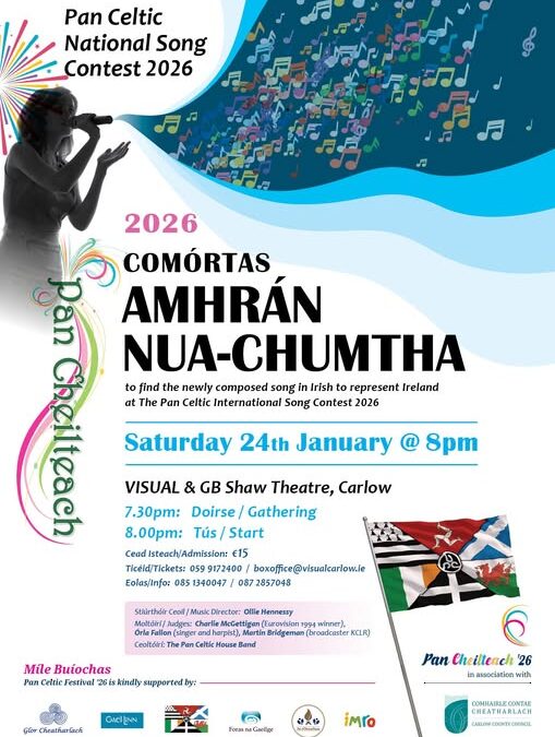 The Pan Celtic National Song Contest returns to Carlow