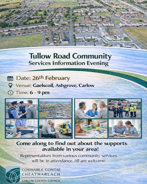 Tullow Road Community Services Information Evening.