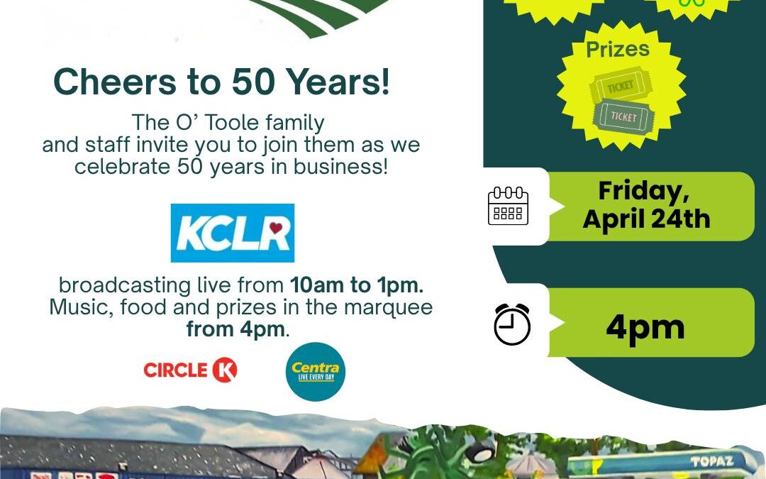 Cheers to 50 Years !! O’Toole’s Centra Circle K Tullow